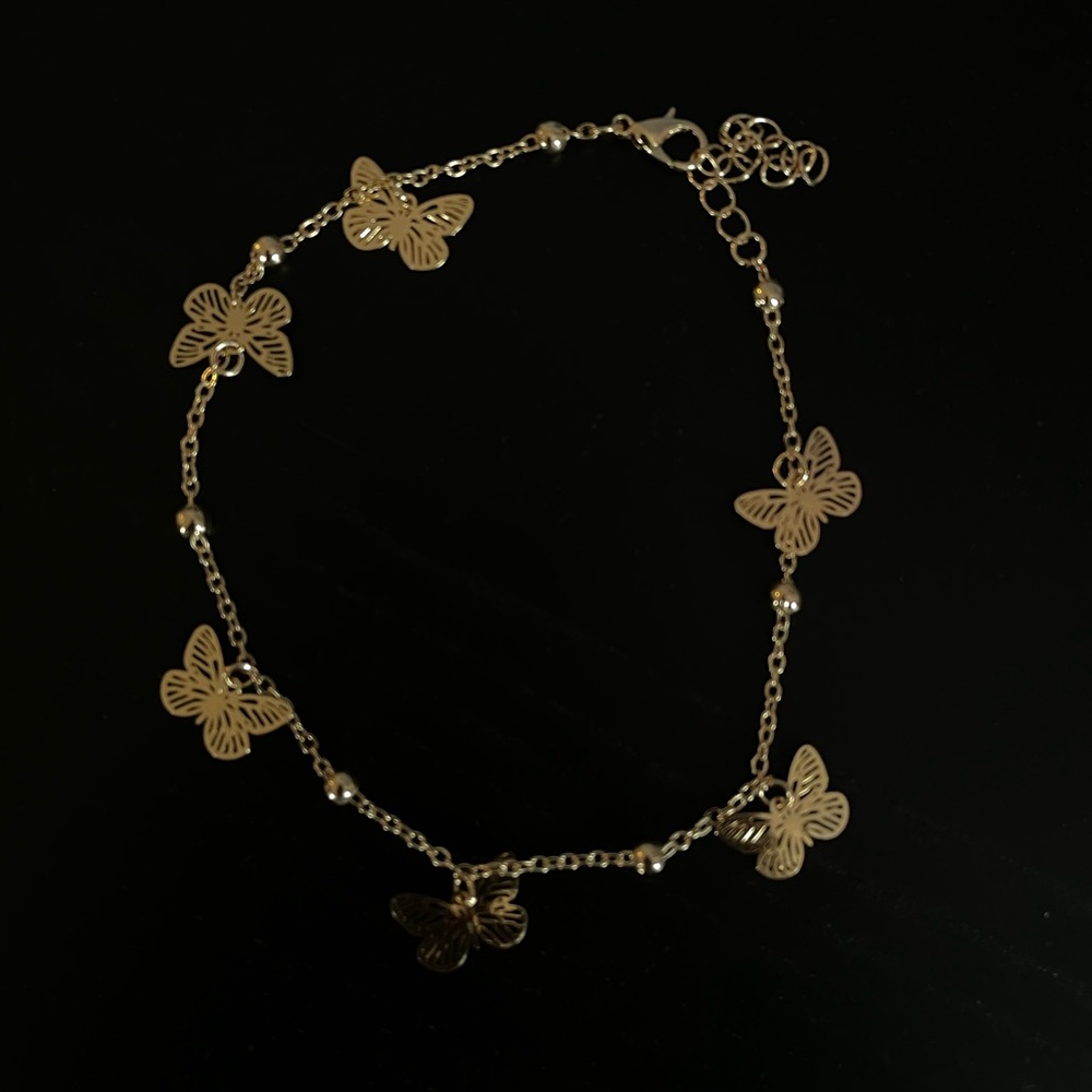 GOLD BUTTERFLY ANKLET